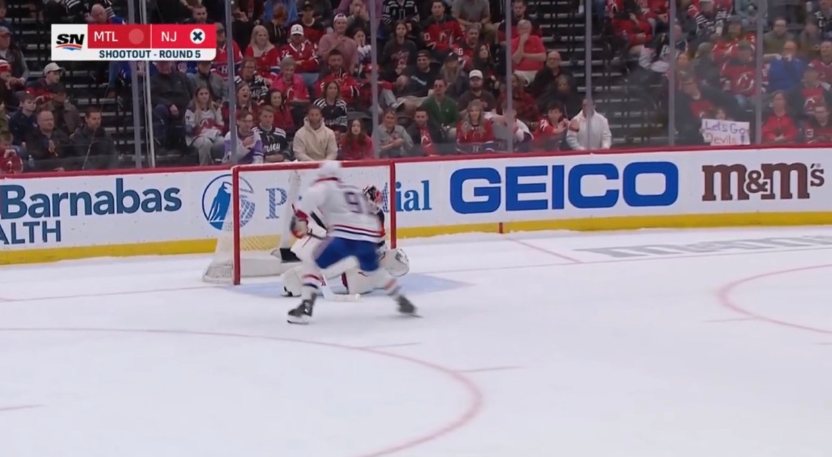 The Habs swept the five-game road trip with a Game 76 win in&nbsp;Jersey