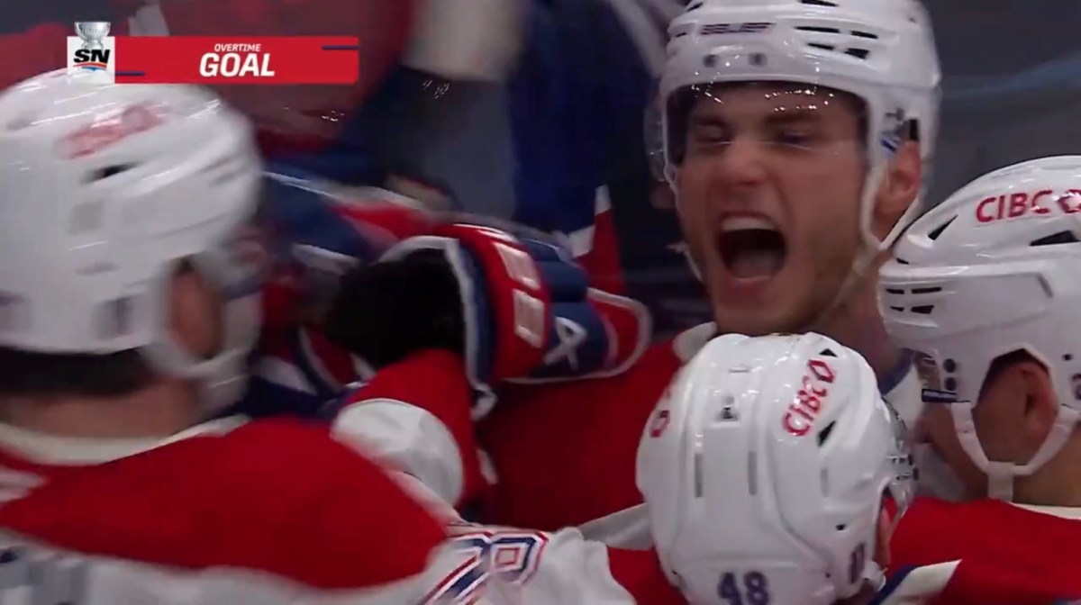 Slaf and the Habs drew first blood in Game 1 against&nbsp;Tampa